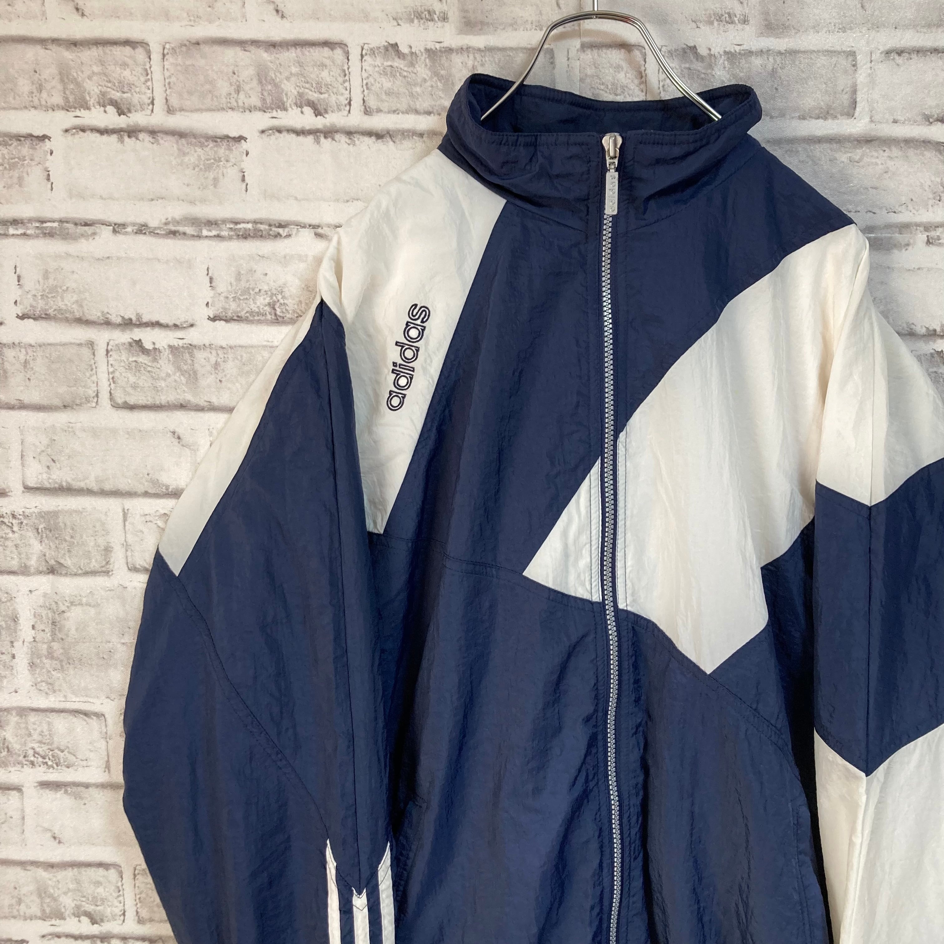 adidas】90s Nylon Jacket L相当 USA規格 アディダス 切替 ナイロン ...