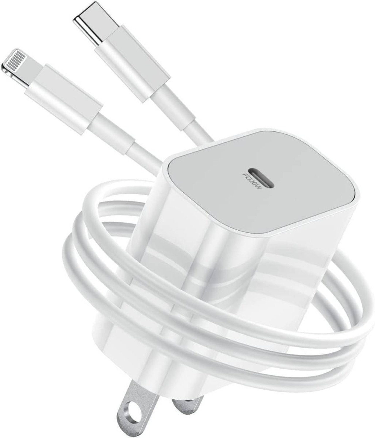 iPhone 充電器 20W USB-C PD急速充電 2m Lightning ケーブル Type C iPad スマートフォン 電源アダプター