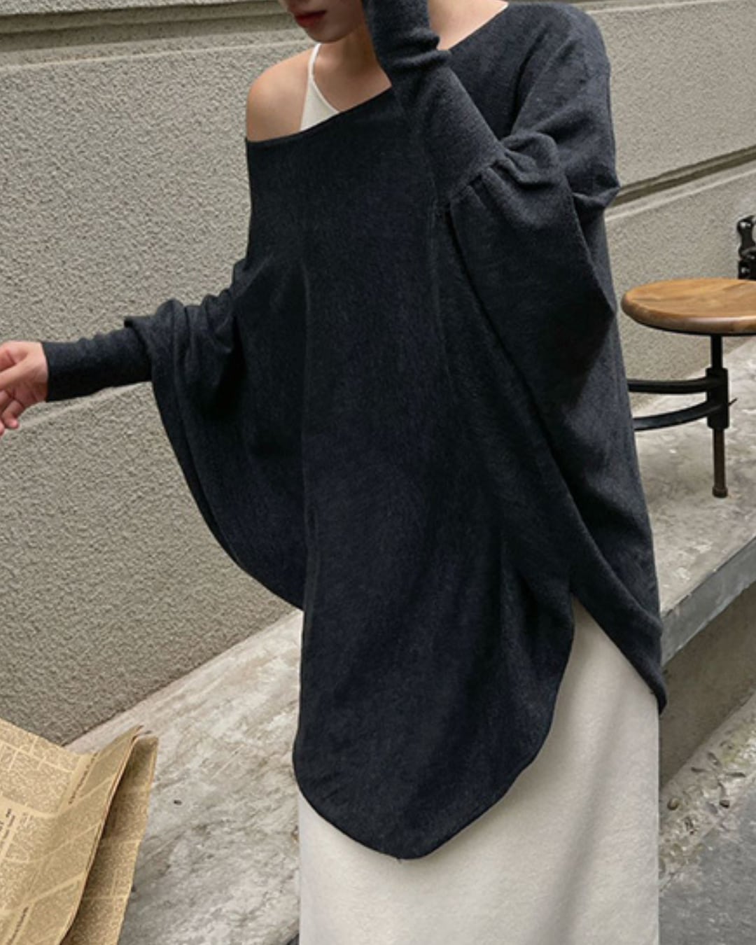 ルーズドルマンニット A25043