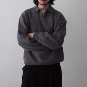 ポロカラーニットプルオーバー vi1619