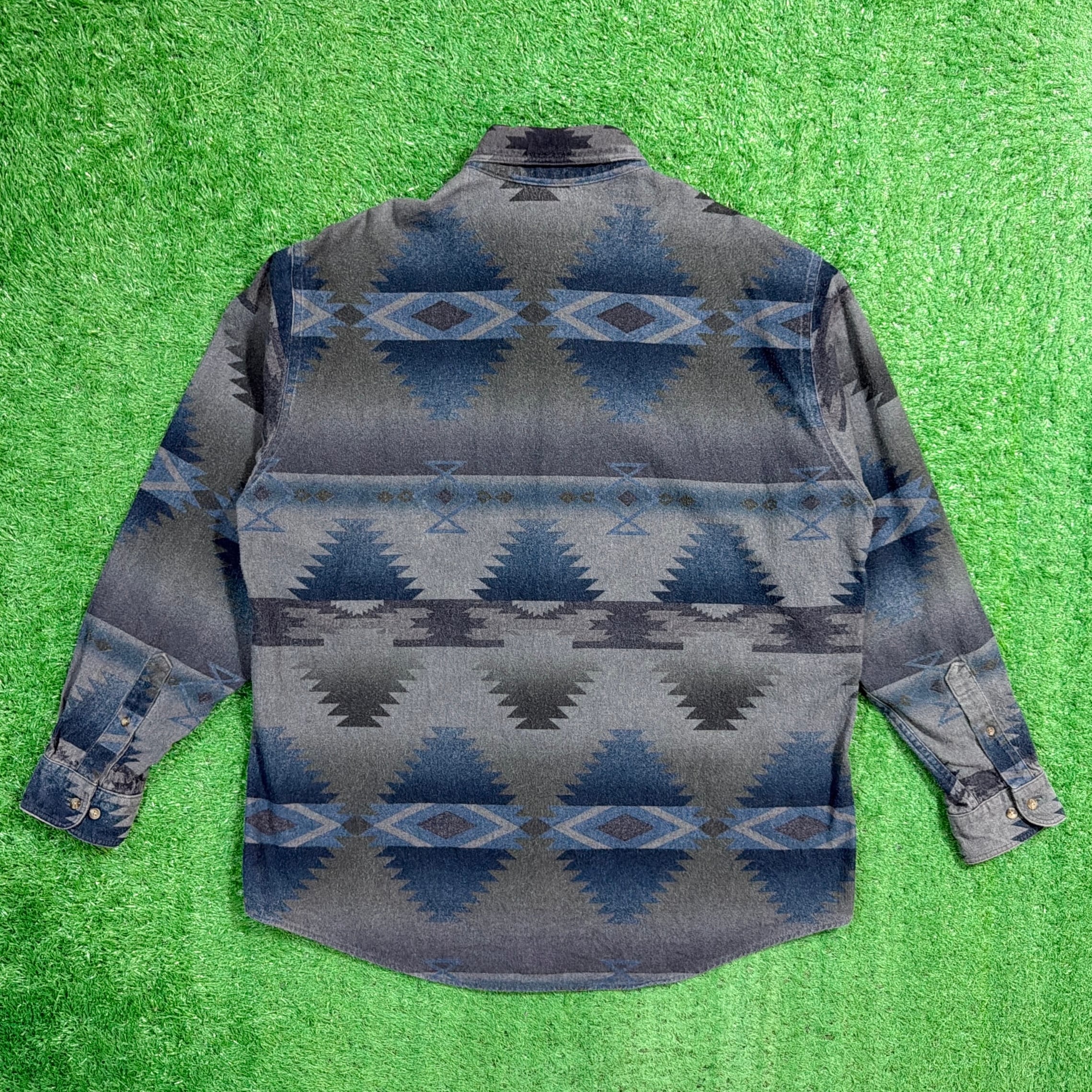 Men's】 90s Woolrich ネイティブ柄 フランネルシャツ / アメリカ製