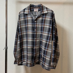 60s PENNY'S TOWNCRAFT open collar shirt