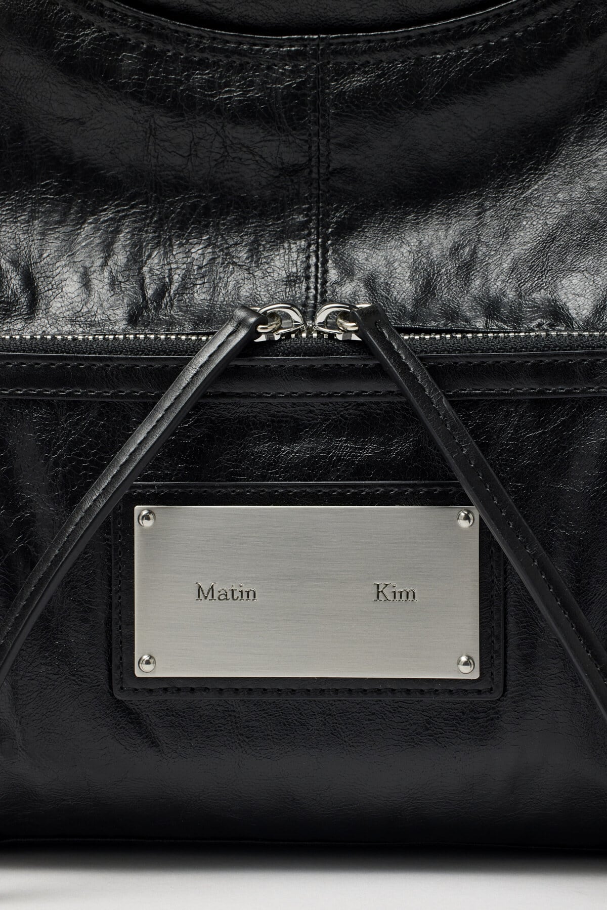 Matin Kim] TWO WAY STRAP SQUARE BAG IN BLACK 正規品 韓国ブランド