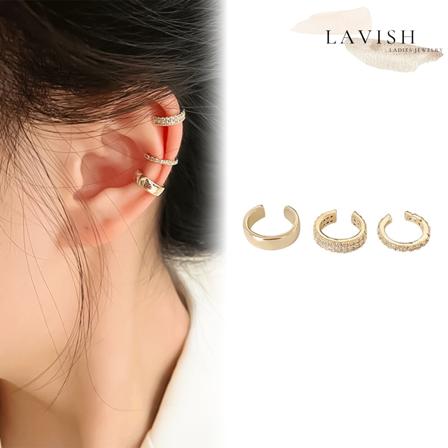 トリニティセット イヤーカフ レディース Ear cuff
