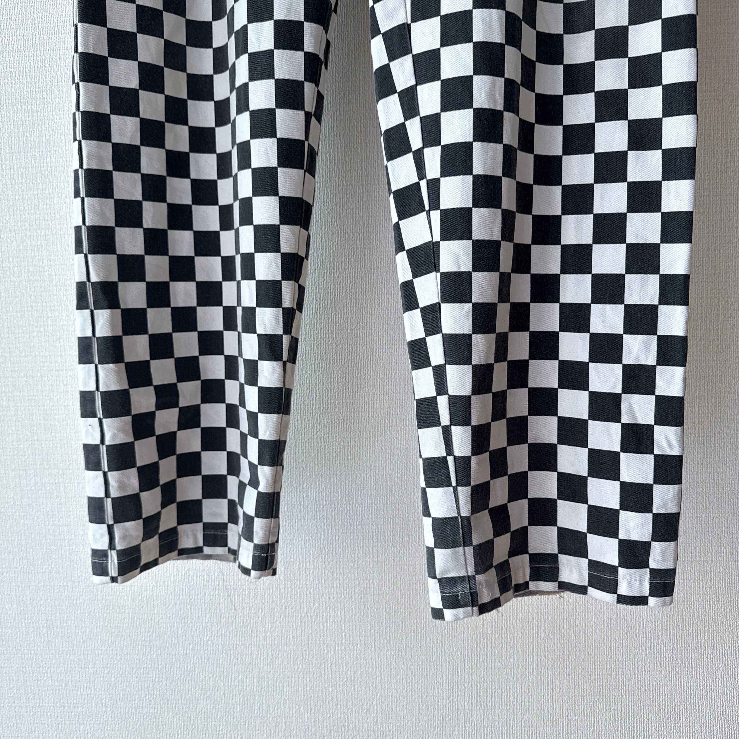 OLD Checkered Flag Easy Pants チェッカーフラッグ 柄イージーパンツ