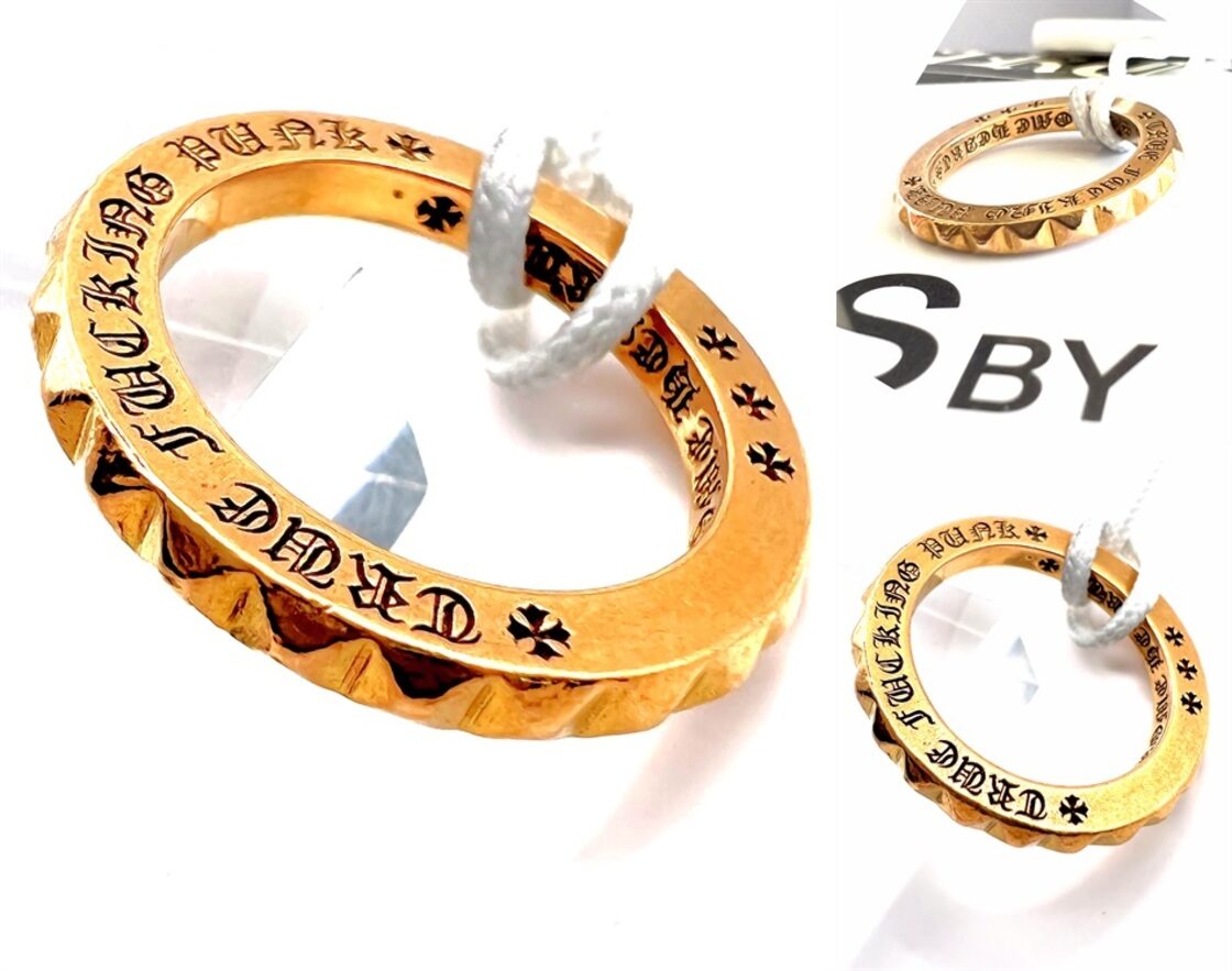 CHROME HEARTS クロムハーツ 22K YG TFP PNK BIG トゥルーファッキン 