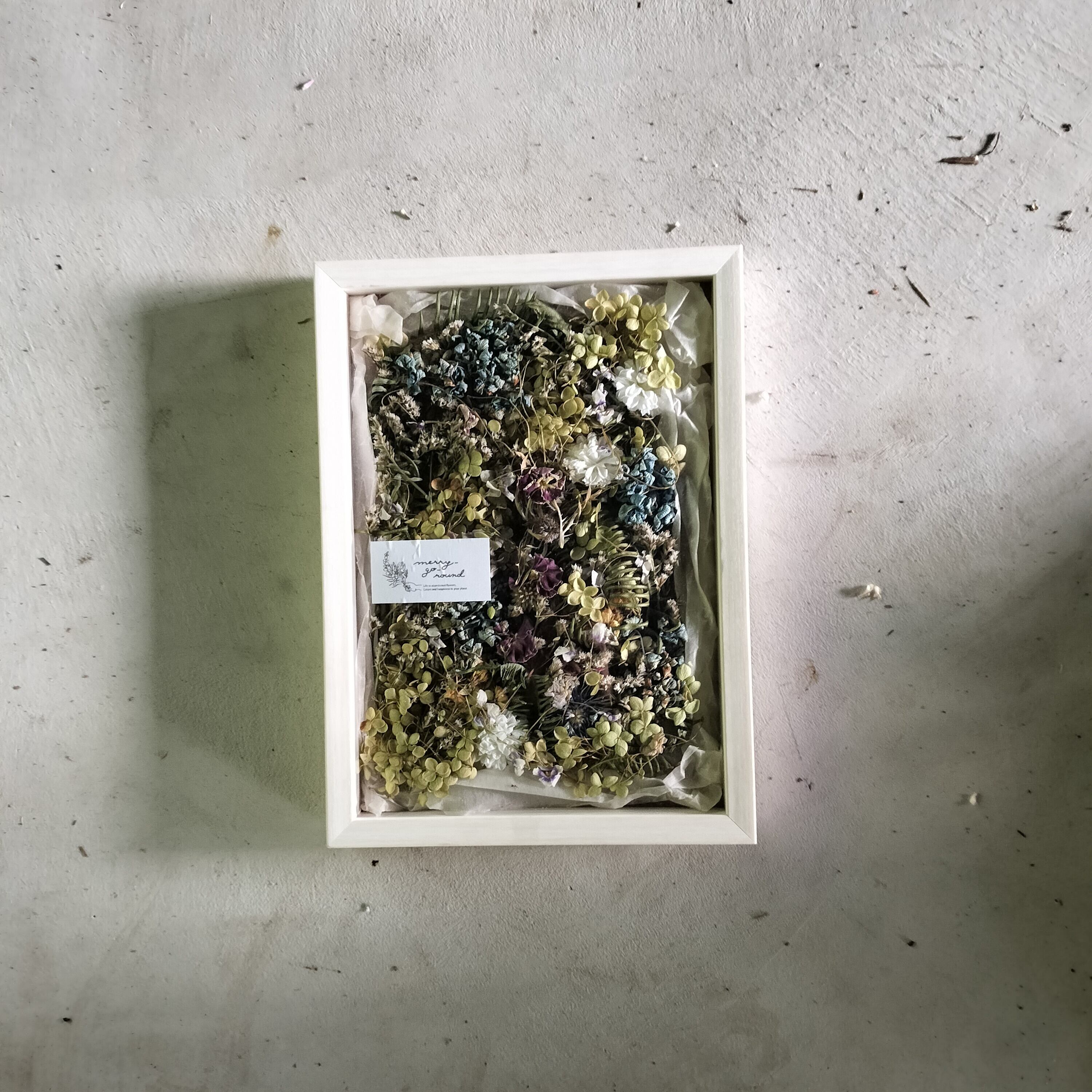 ブーケアートフレームS【Dried flowers Bouquet art frame S】