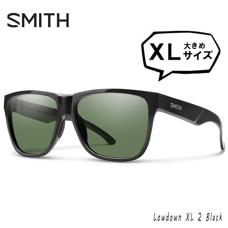 SMITH スミス 偏光 Lowdown XL2 807 Black polarized Gray Green ...