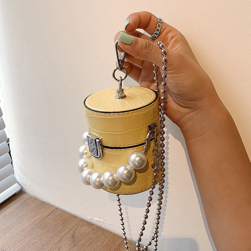 サマーチェーン ミニ 夏物 メッセンジャーバッグ 手作りハンドバック35088453829