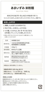 【玄米麺４個セット】あまいずみ米粉麺