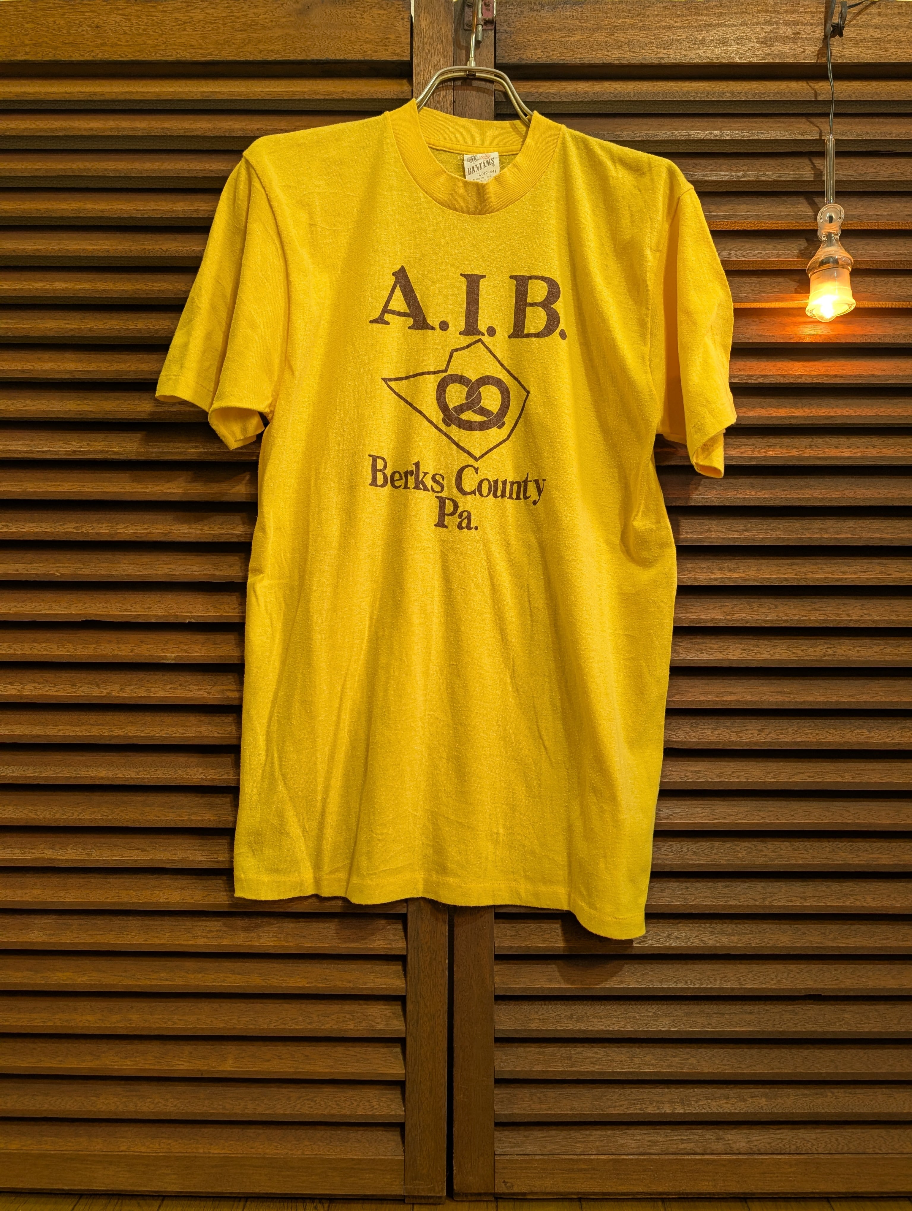 80s USA A.I.B T-Shirt Yellow