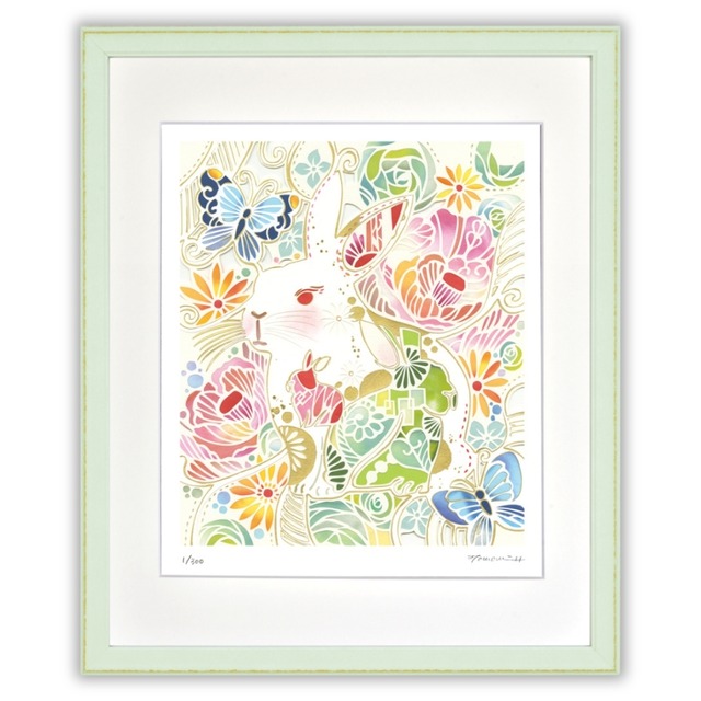 平石智美 「うさぎ模様」