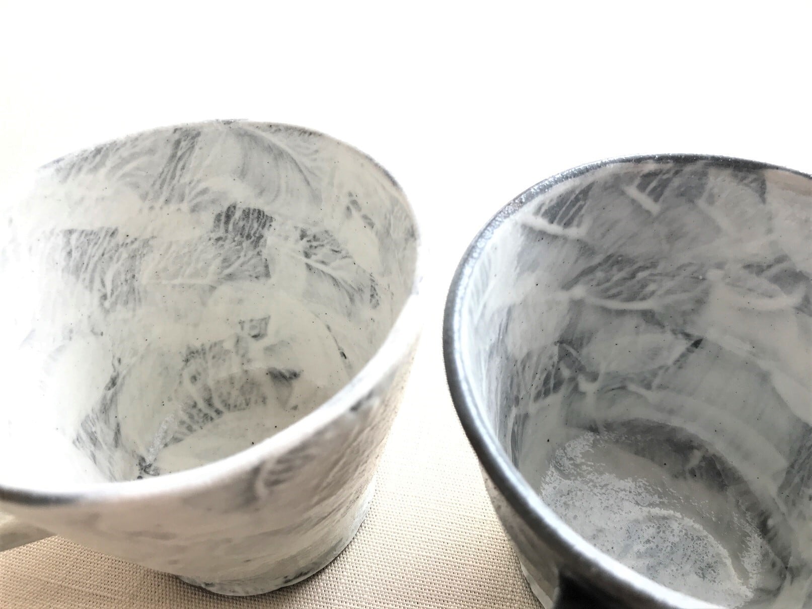 粉引きぺたぺたりーマグカップ ドット