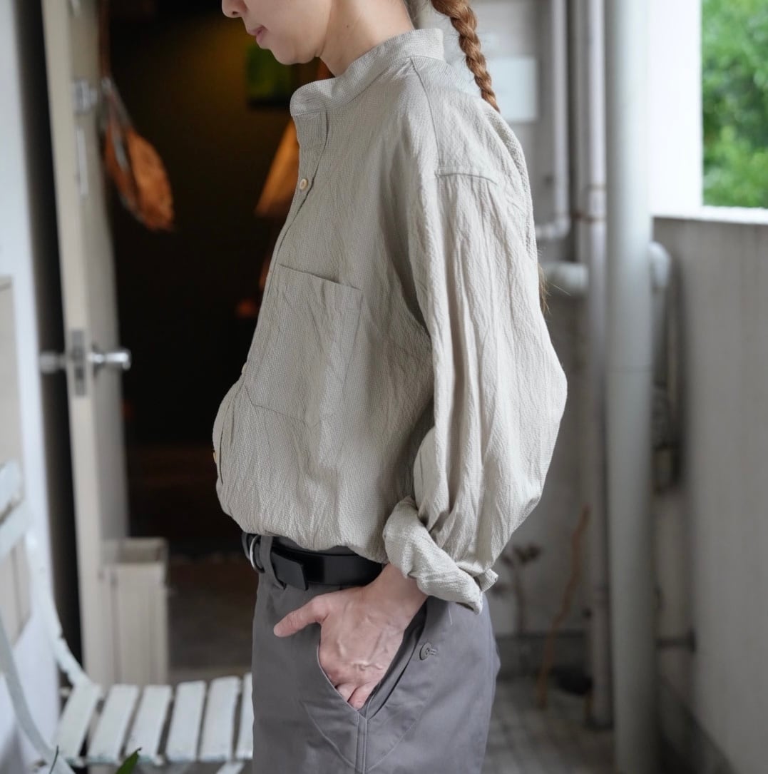 ts(s)ティーエスエスCotton*Ramie*Silk Seersucker Cloth -Baggy Fit