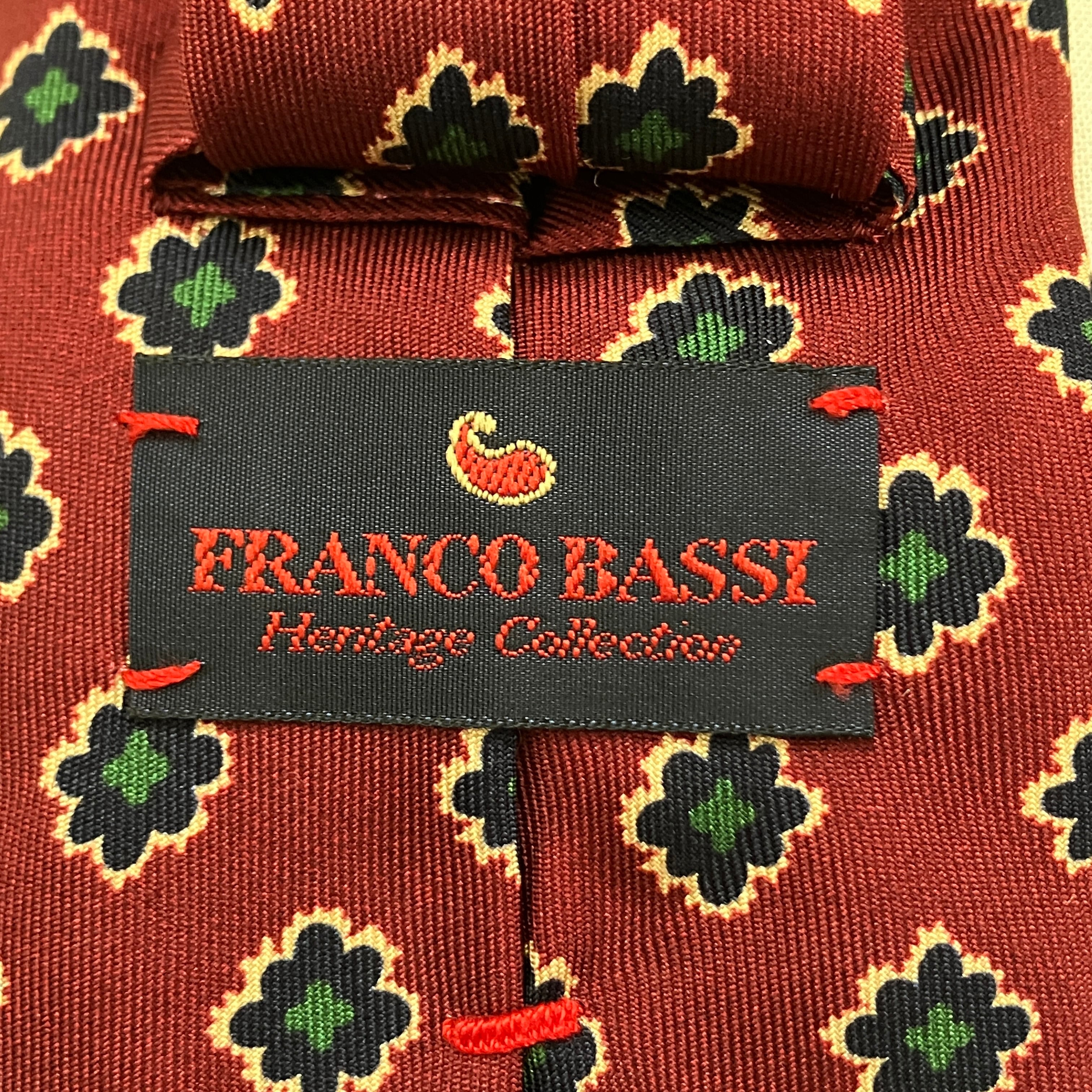 FRANCO BASSI SILK PRINT TIE | safarionline