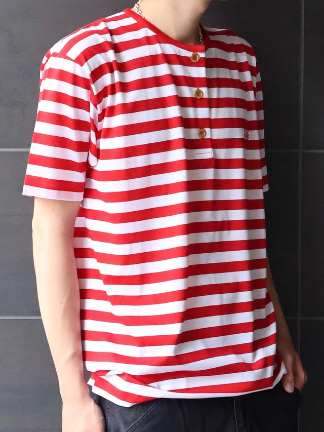 【loewe】border henley neck top