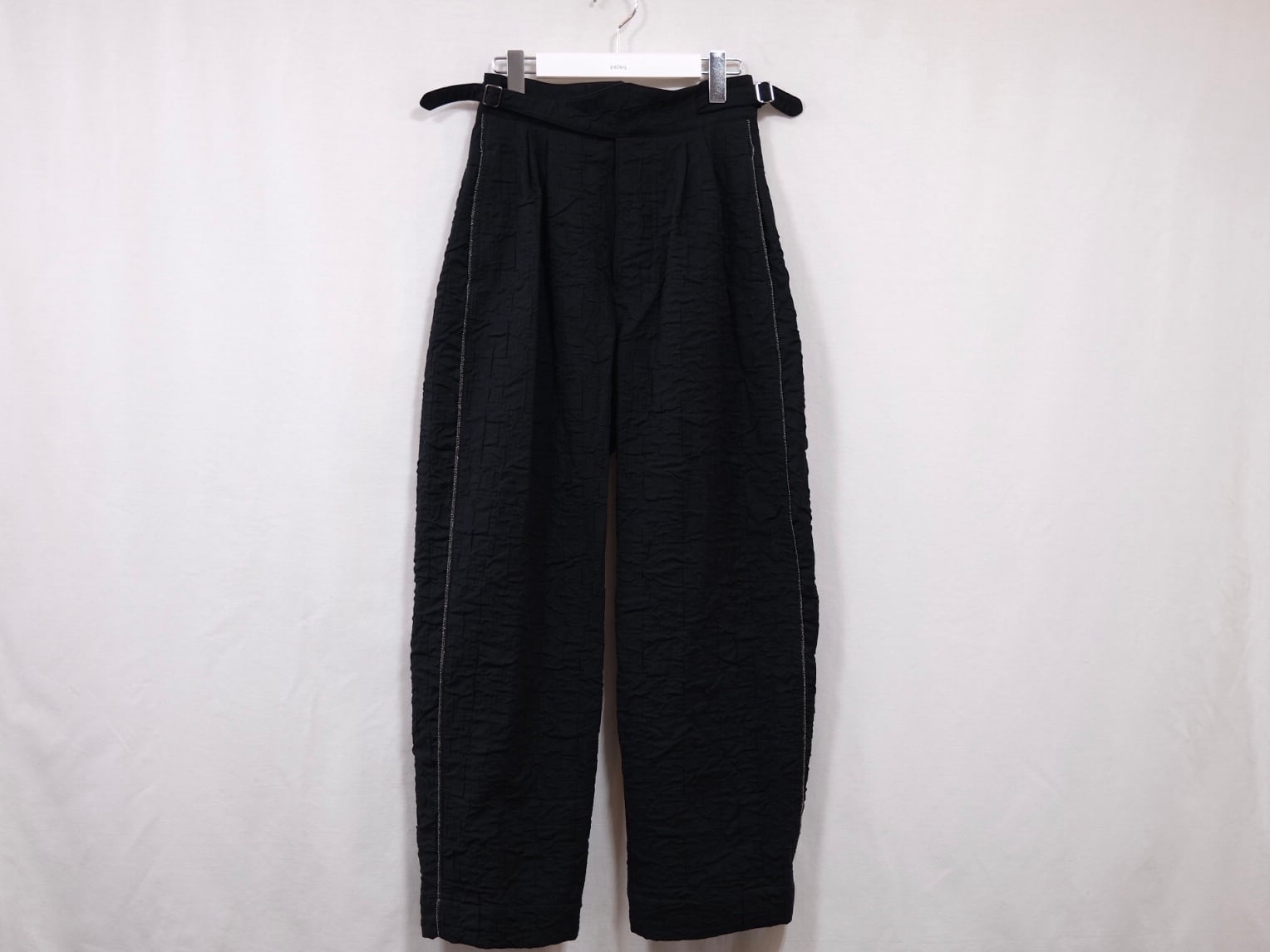 pelleq” double weave trimmed trousers“ black | Lapel online pelleq” double weave trimmed trousers“ black | Lapel online