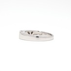 ステップカット ダイヤモンド デザインリング pt900 / D / VS1 / 0.356ct