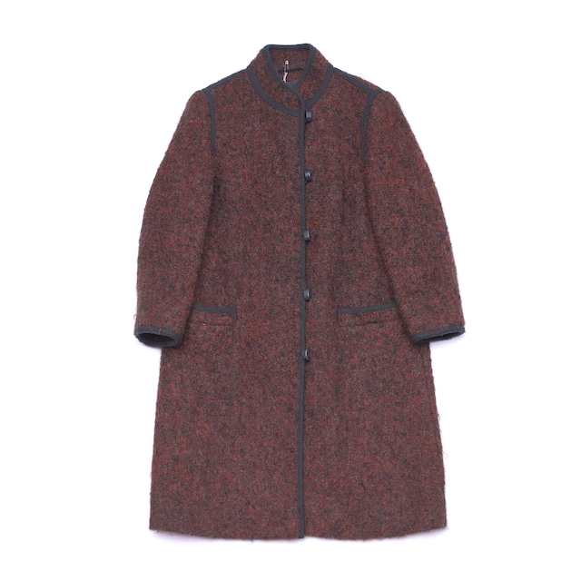 [vintage]70s-80s stand collar wool coat