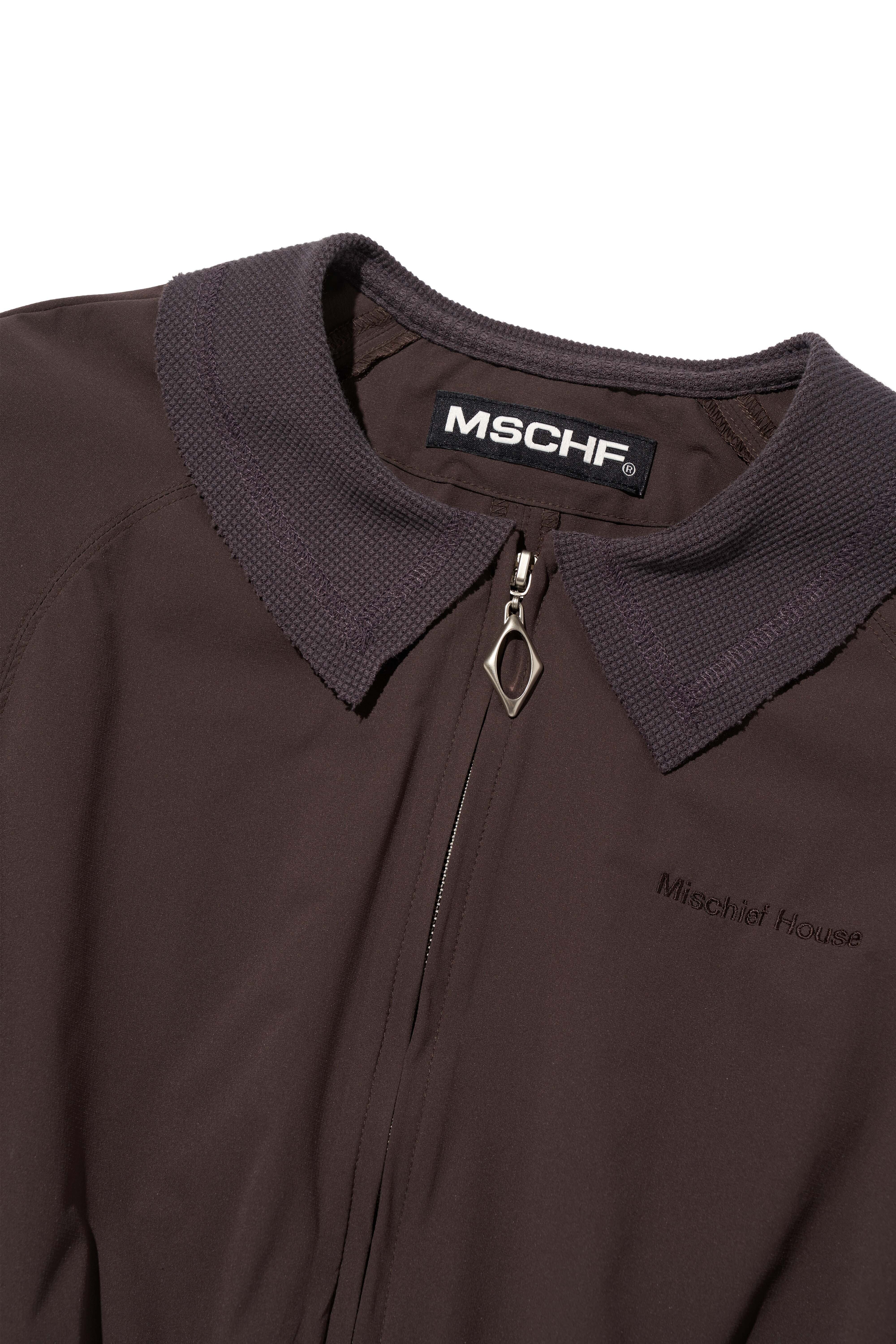 MSCHF] LIGHTWEIGHT WAFFLE ZIP UP SHIRTS_BROWN ミスチーフ 正規品
