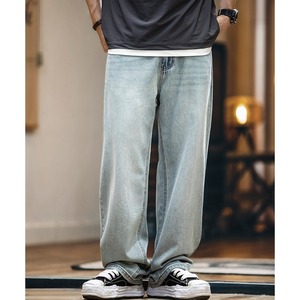 loose straight light denim A1334
