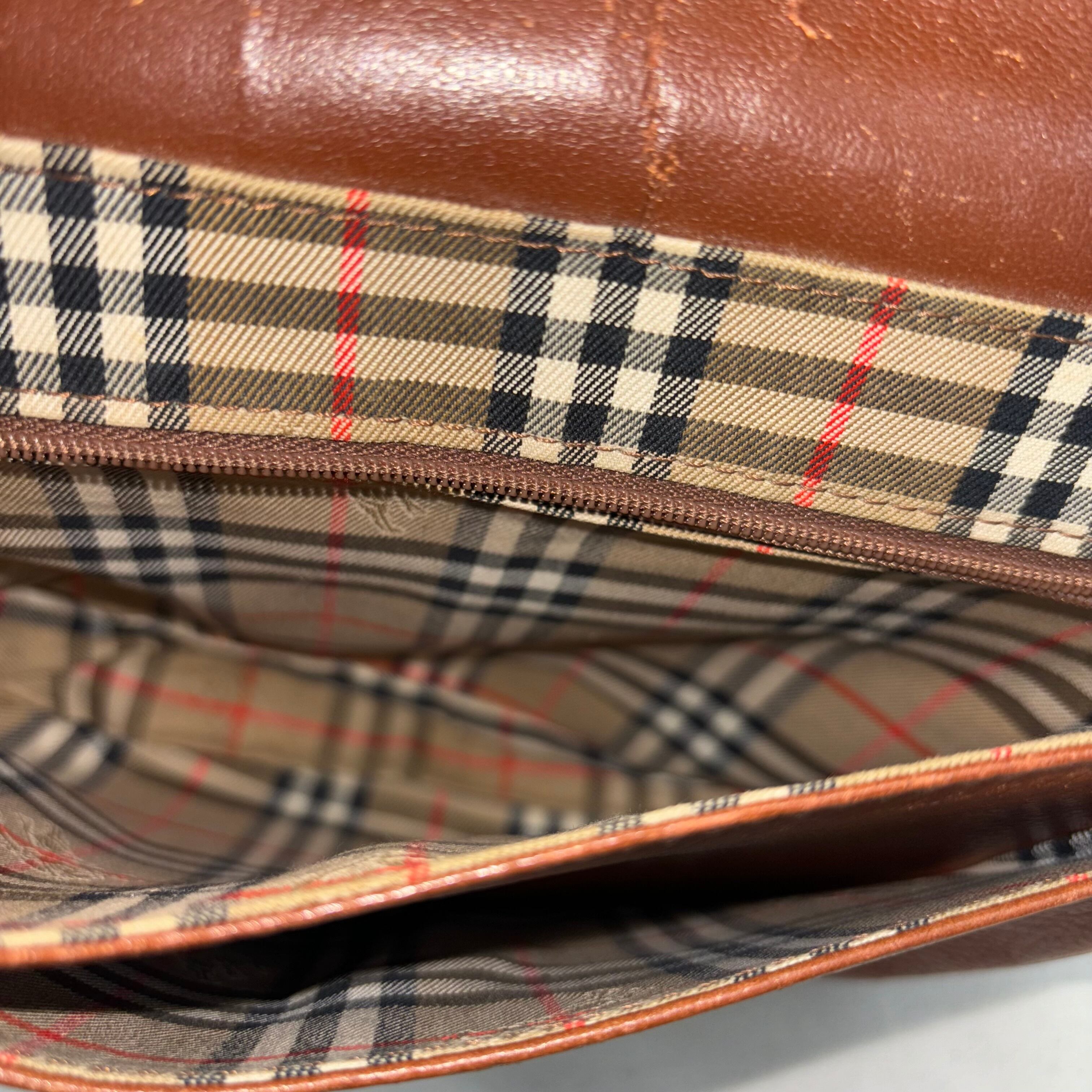 90s burberrys shoulder bag バーバリー 茶 ショルダーバッグ