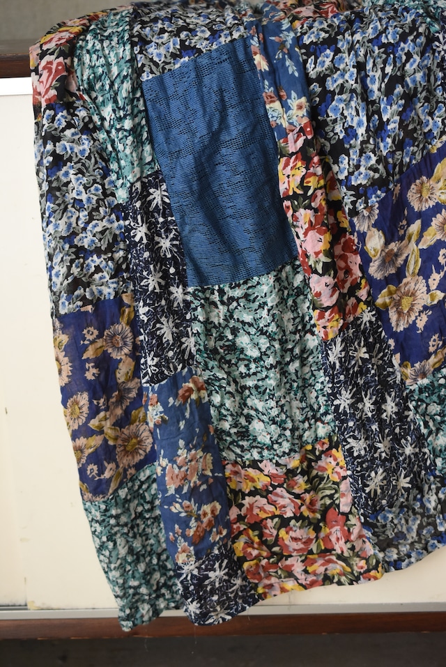 OK/80's vintage India rayon patchwork skirt.