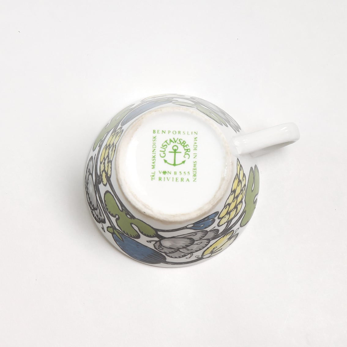 北欧ビンテージカップ&ソーサーグスタフスベリRIVIERA