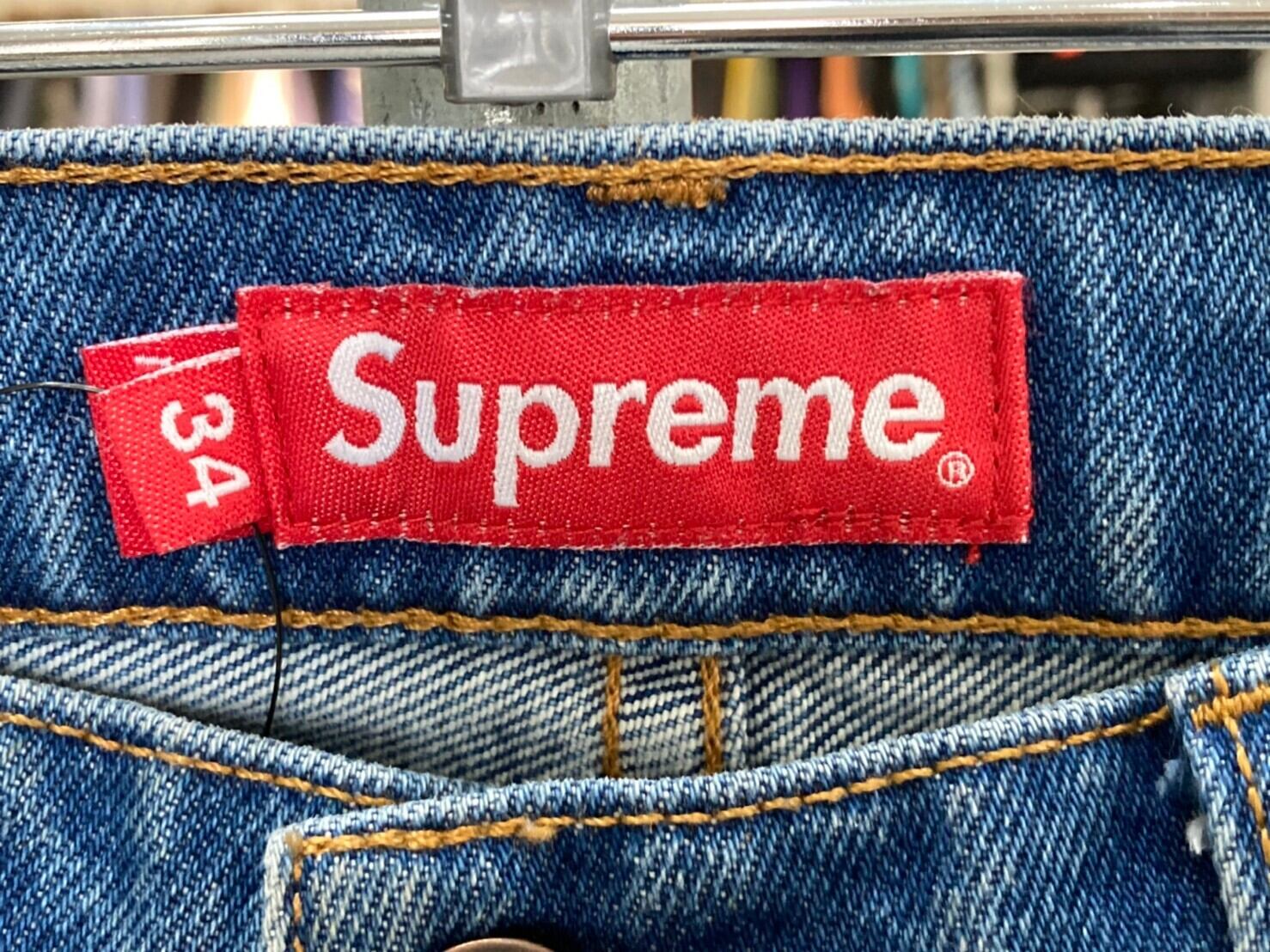 Supreme 21SS LOOSE FIT JEAN WASHED BLUE 34 105KG7128 | BRAND 