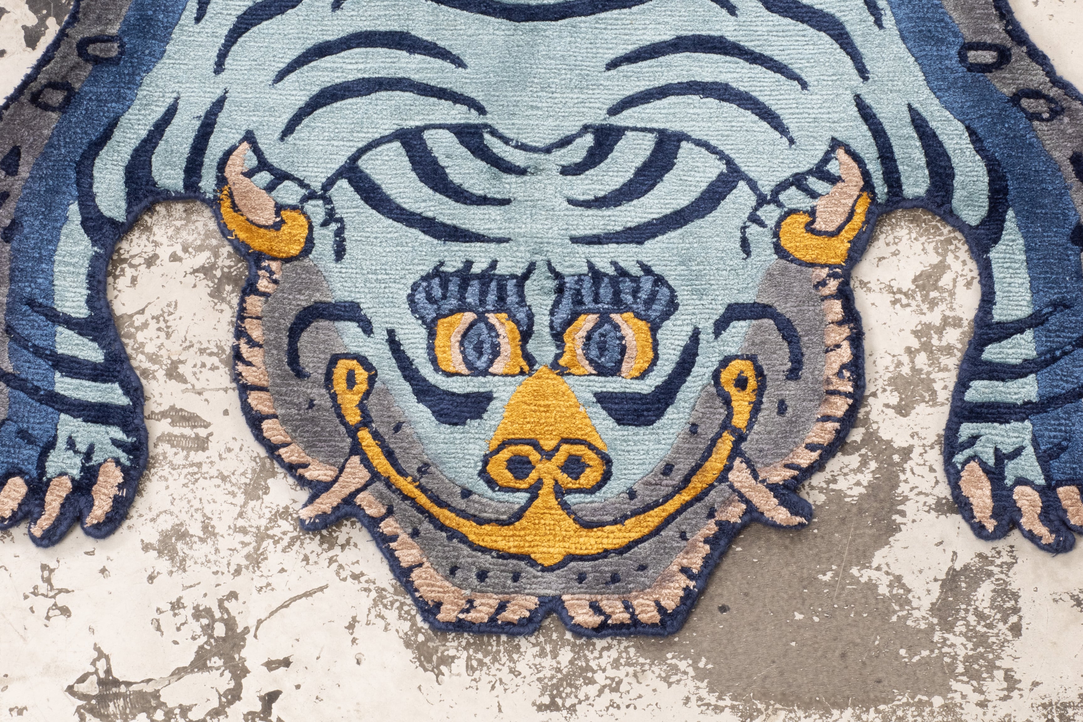 Tibetan Tiger Rug 《Sサイズ•シルク233》チベタンタイガーラグ