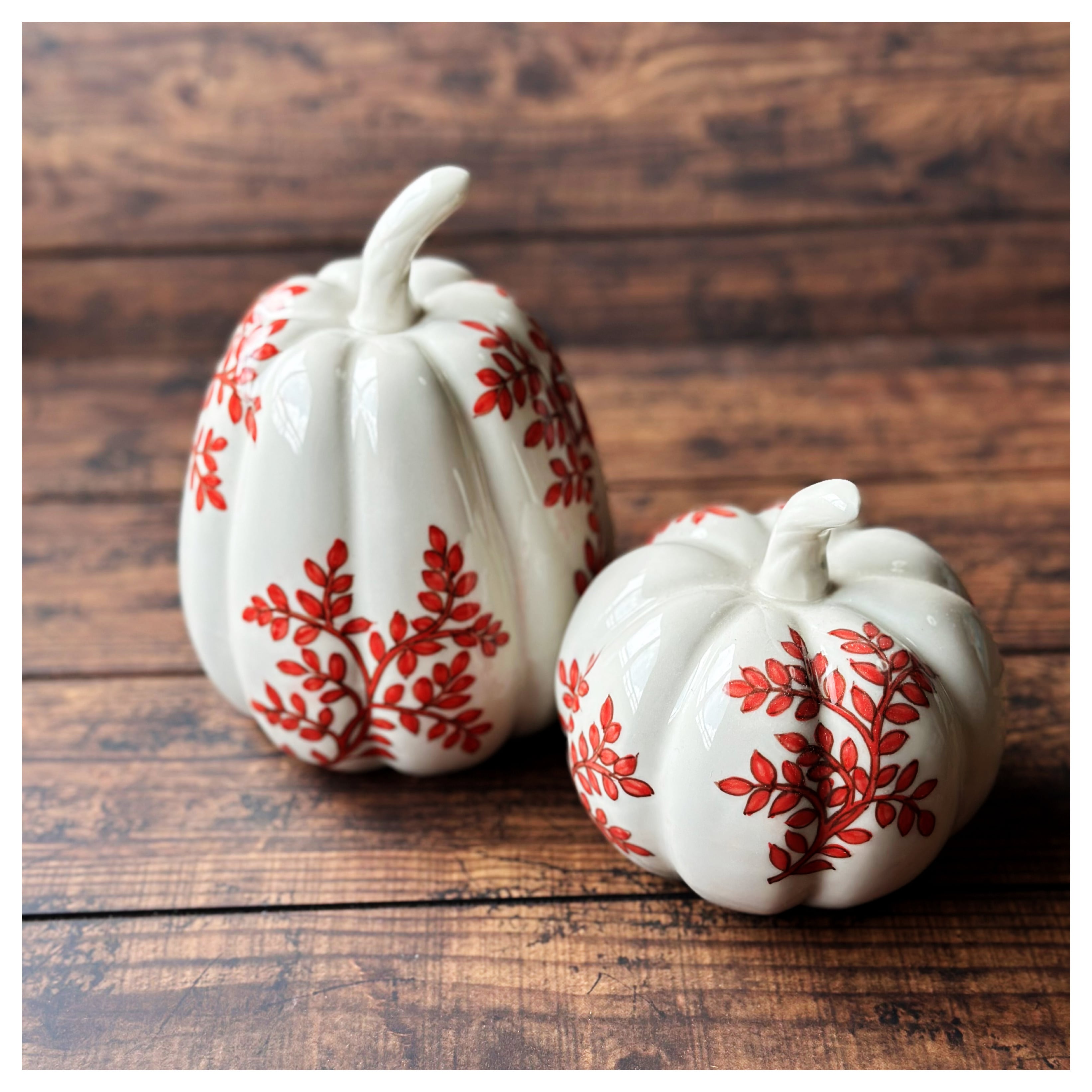 ベトナムのバッチャン焼き かぼちゃの置物セット | Kc-Labo's shop