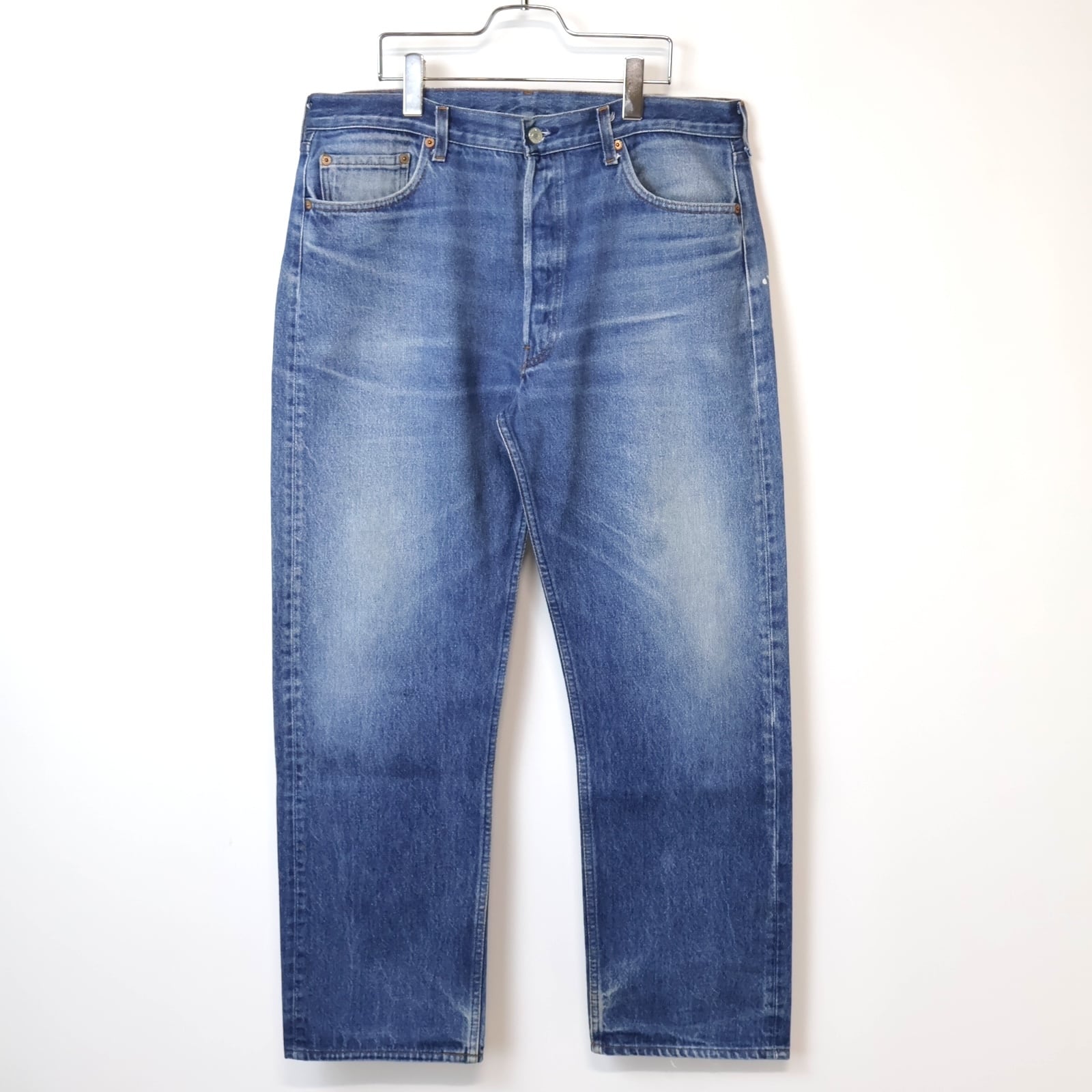 80s LEE リー 305 usa製 ストライプ デニム パンツ 古着 used size14