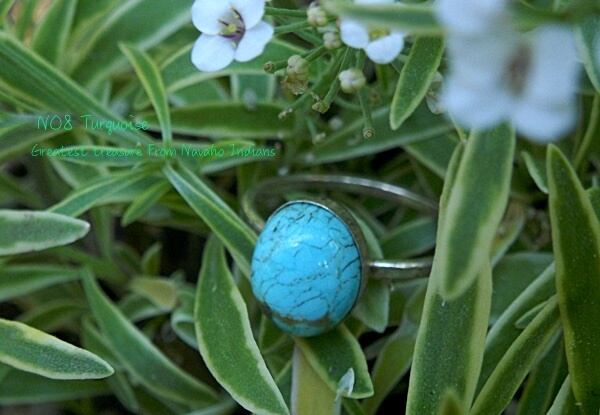 【SV925】*ナバホの至宝* No8ターコイズ リング