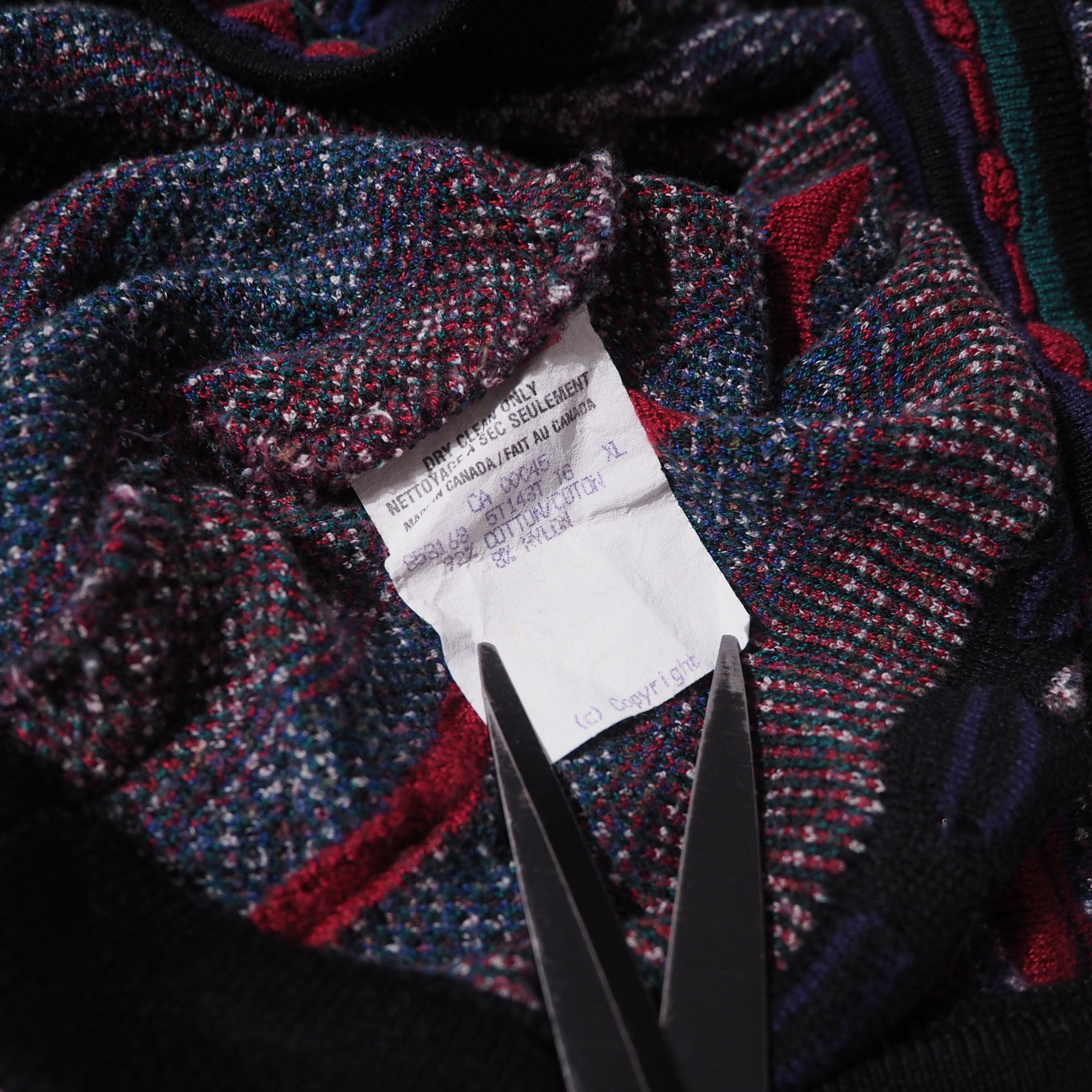 ” TUNDRA ” Bewitching chaos pattern Weaving vintage loose 3D Knit