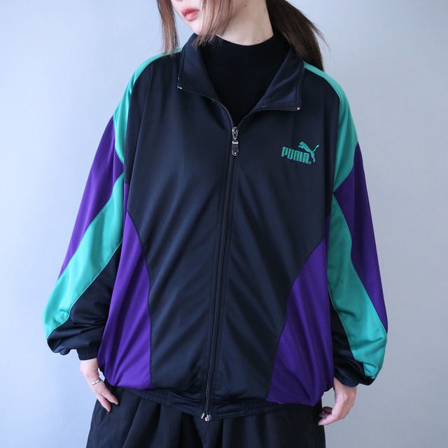 "PUMA" poison color switching design loose silhouette track jacket