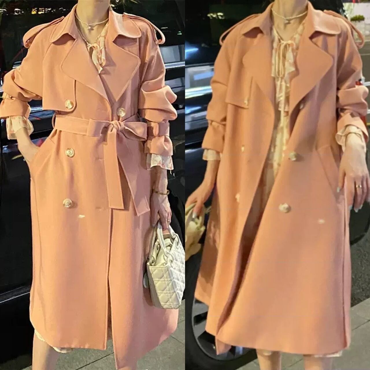 スプリングコート 春 ショートコート トレンチコート S/XL | Pay ID