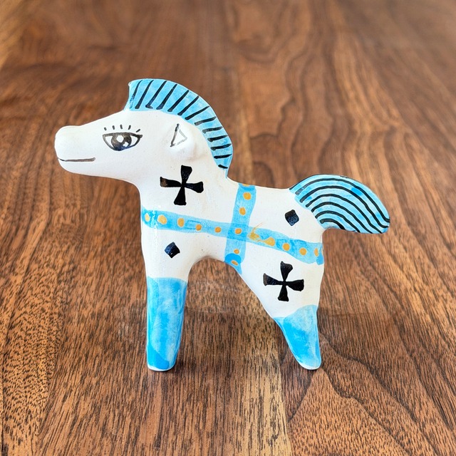 山口祥治　干支フィギュア 午（ウマ）「ウマジャロウ UJ-302」 工房：喜鶴製陶（有田焼）