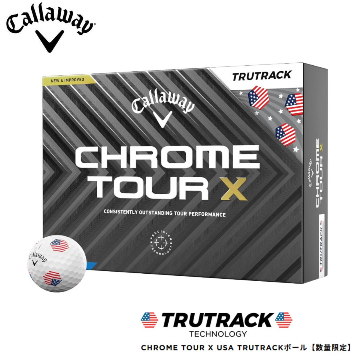 キャロウェイ CALLAWAY 24 クロム ツアー X ボール CHROME TOUR X USA 