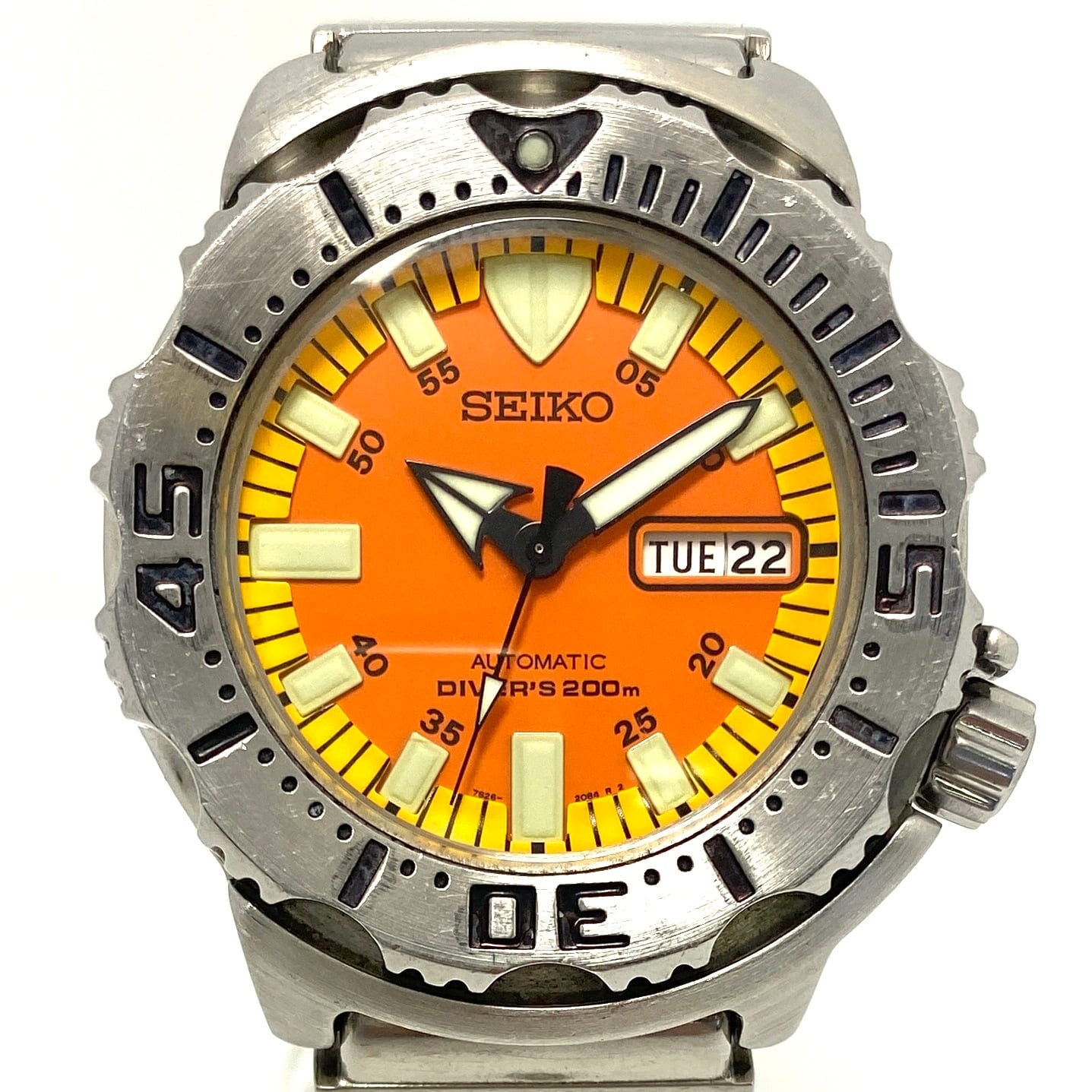 【希少】腕時計 メンズ セイコー SEIKO オレンジモンスター SKX781 7S26-0350 ダイバーズ 自動巻 オレンジ デイデイト表示 希少】腕時計 メンズ セイコー SEIKO オレンジモンスター SKX781 7S26