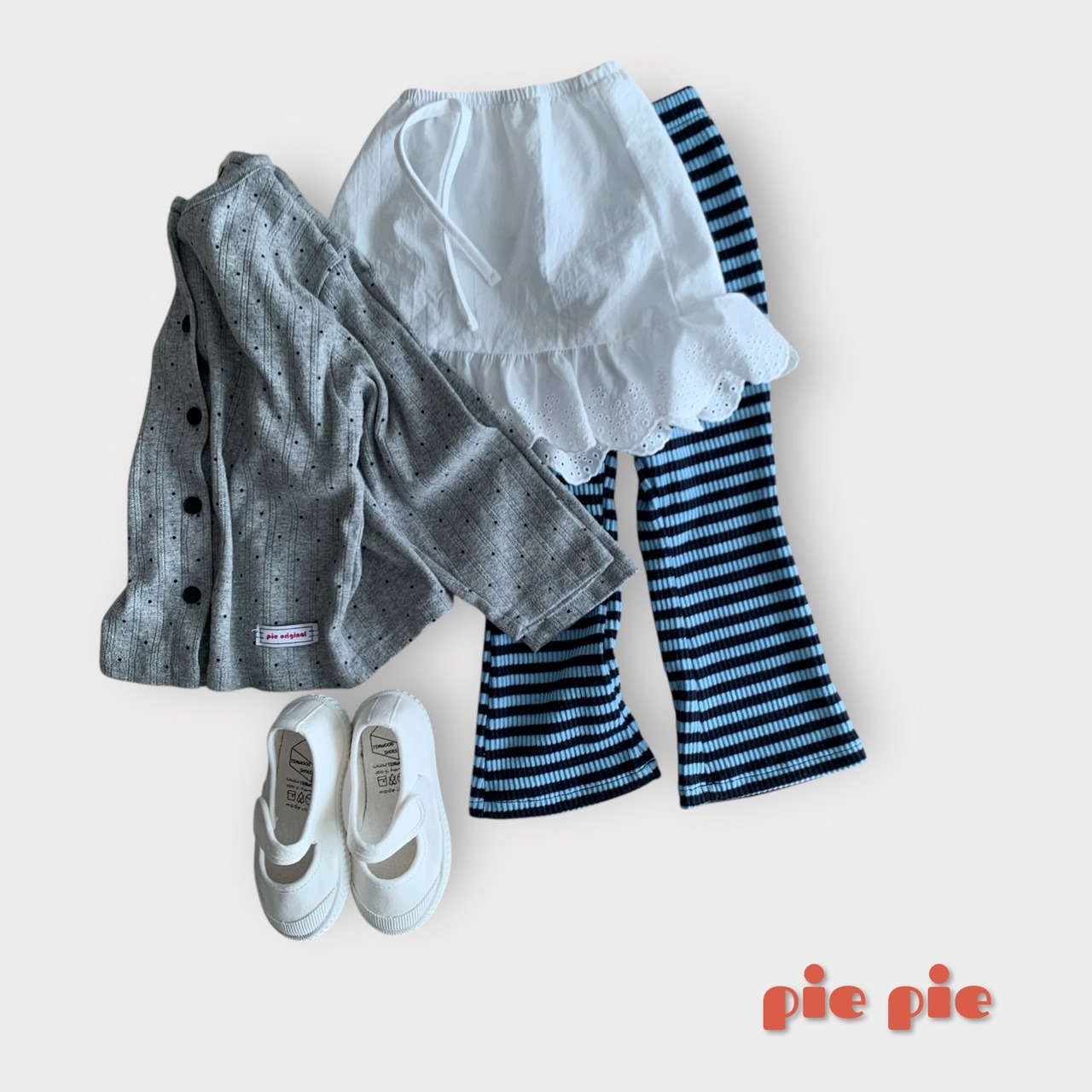 Pie 25/SP Soda pop ribbed bootcut pants