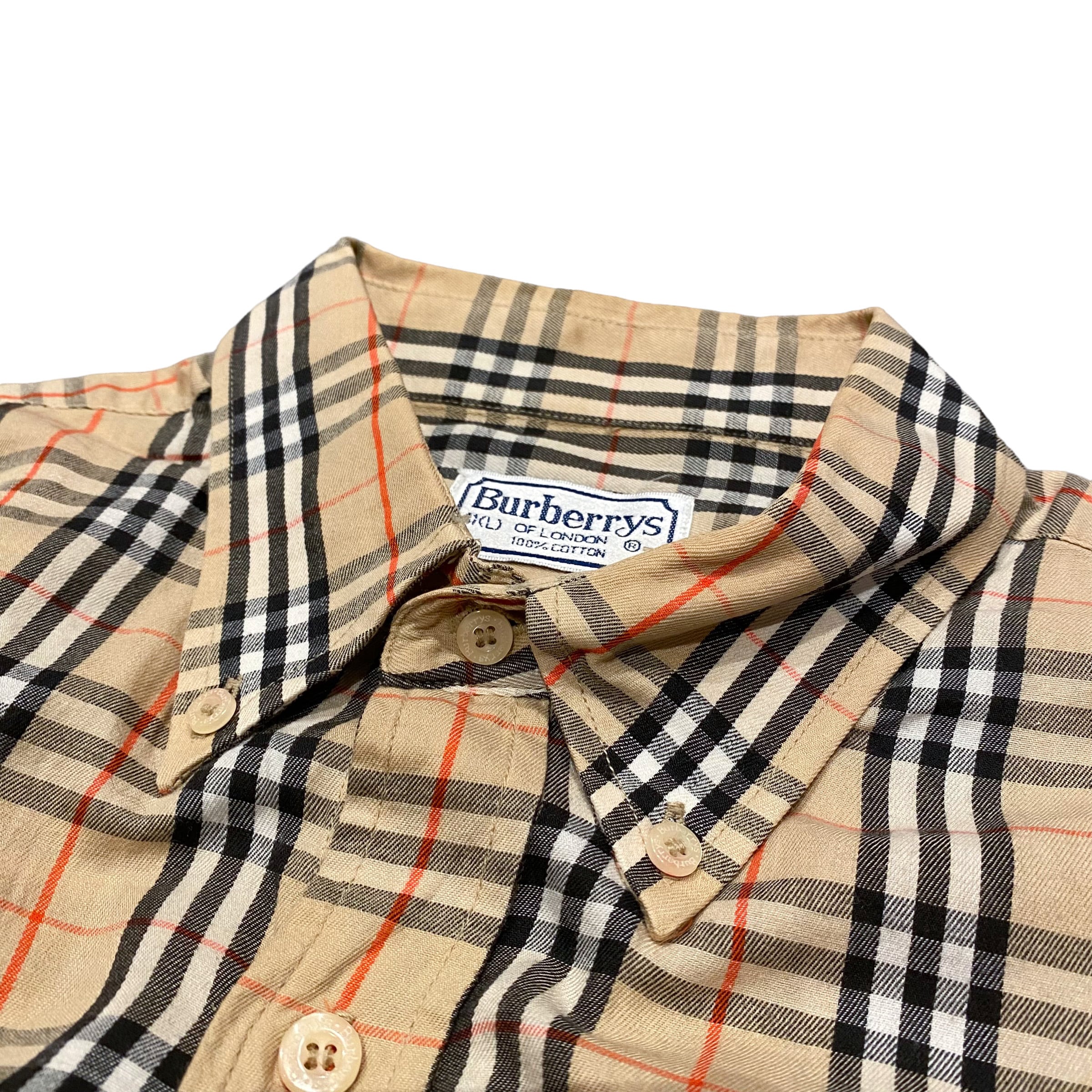 Old Burberry's Nova Check Shirt L / オールド バーバリー ノバ