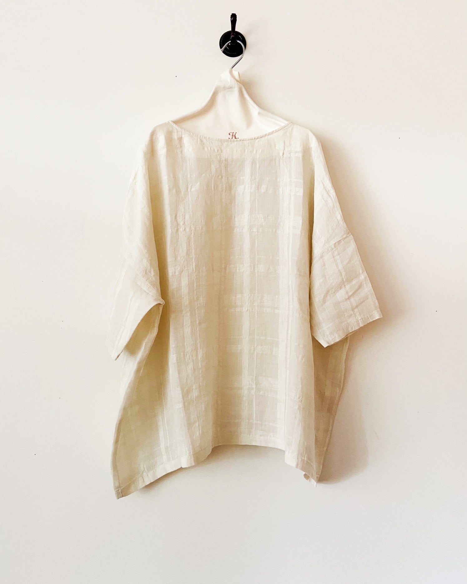 evam eva リネンラミープルオーバー linen ramie pullover
