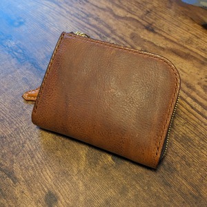 L字ファスナーウォレット～zipper wallet Dark brown～