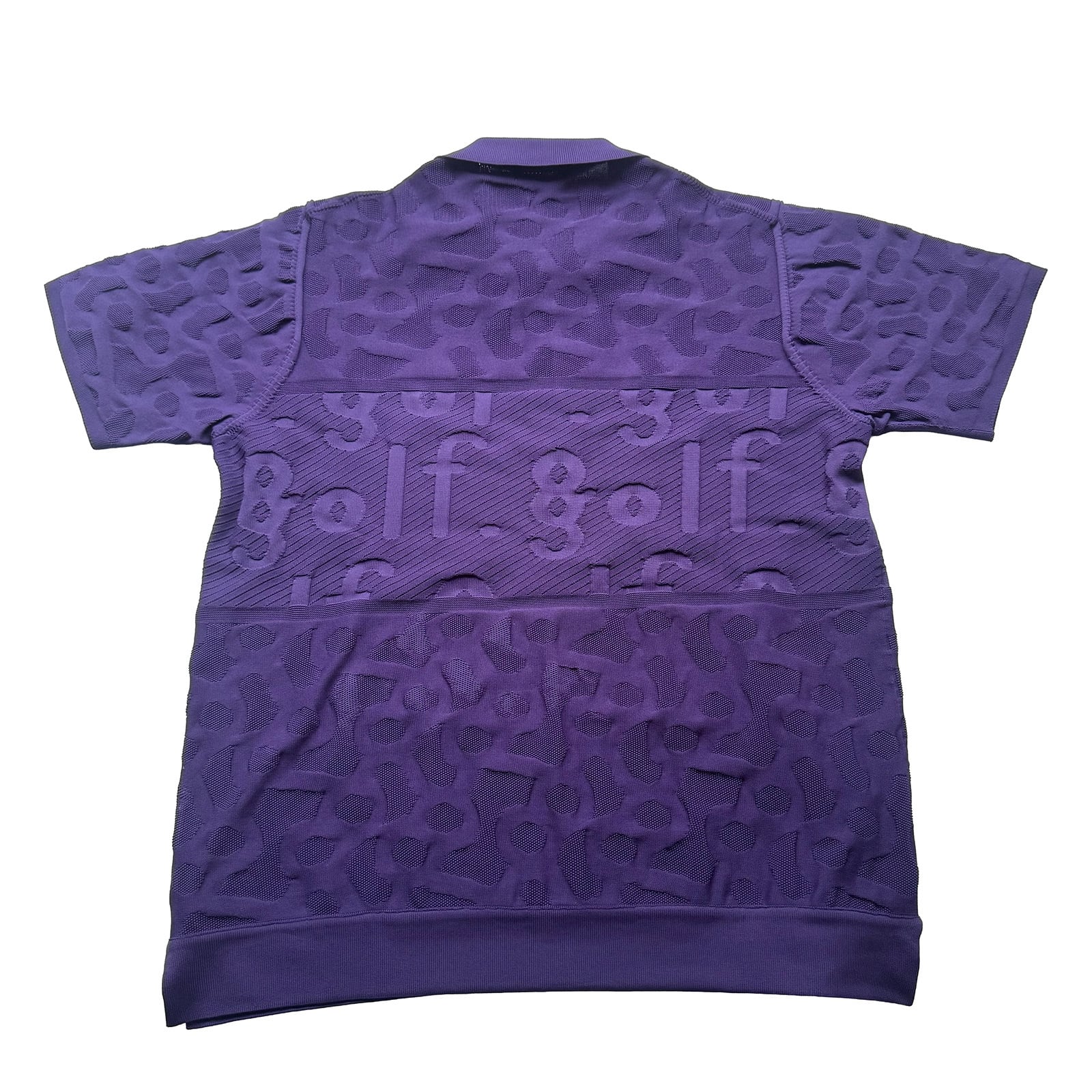 8G SHOOT 8gshoot パイル生地ニットポロシャツ　パープル LOGO JACQUARD KNIT POLO -PURPLE- | 8G SHOOT WEBSTORE