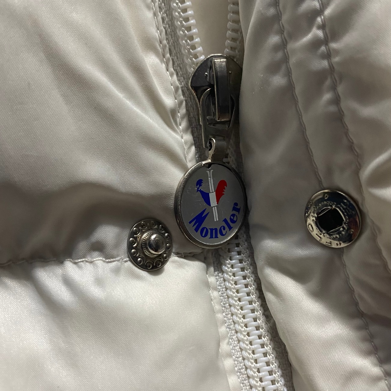 vintage MONCLER made in France 2way white down jacket