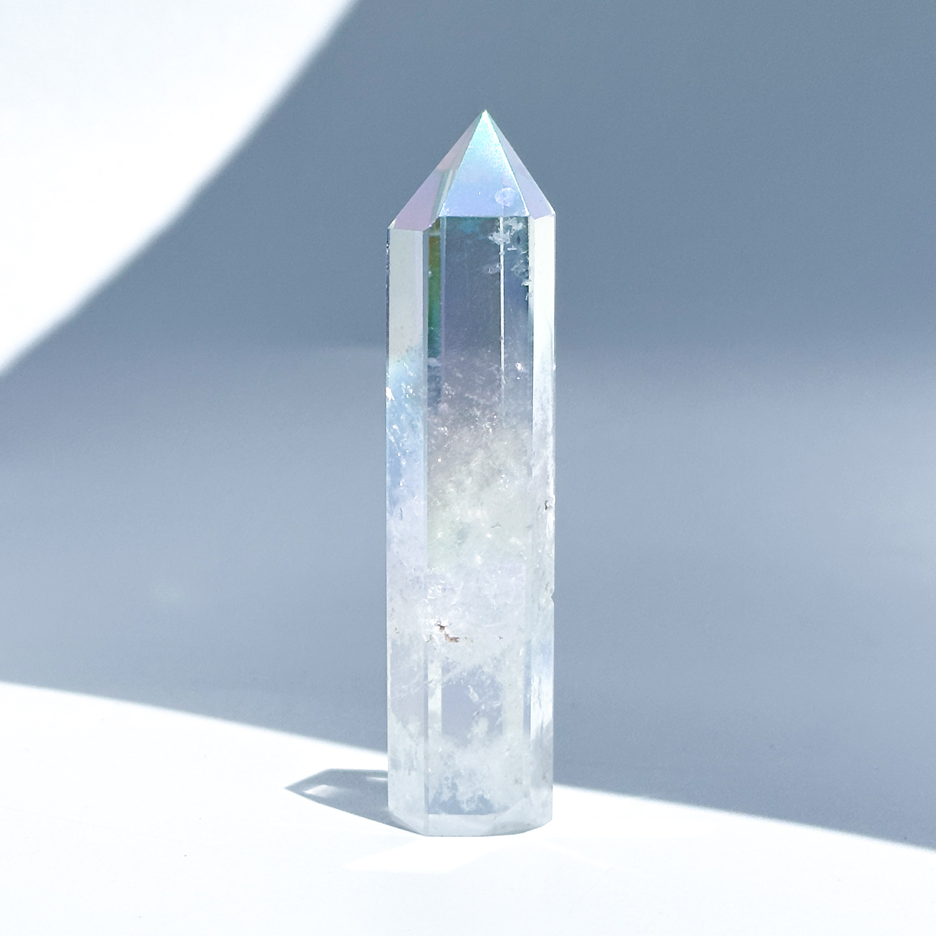 ２本 ミッション　エターナルオーラ MISSION ETERNAL AURA 透明感◎エンジェルオーラクォーツ タワー 03◇ Angel Aura Quartz