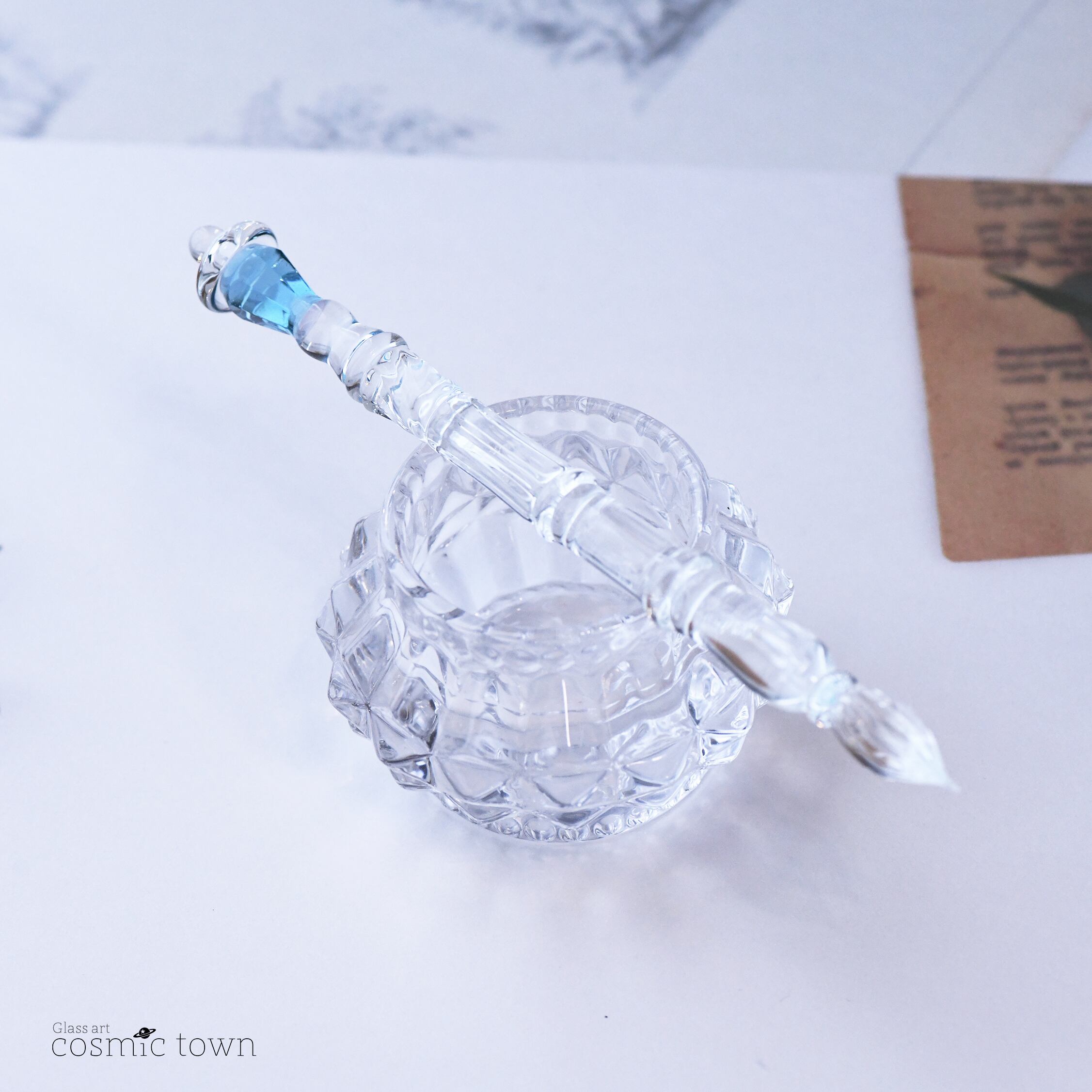 新色/クリア】街灯ガラスペン / ボロシリケイト【cosmic town】0728-4