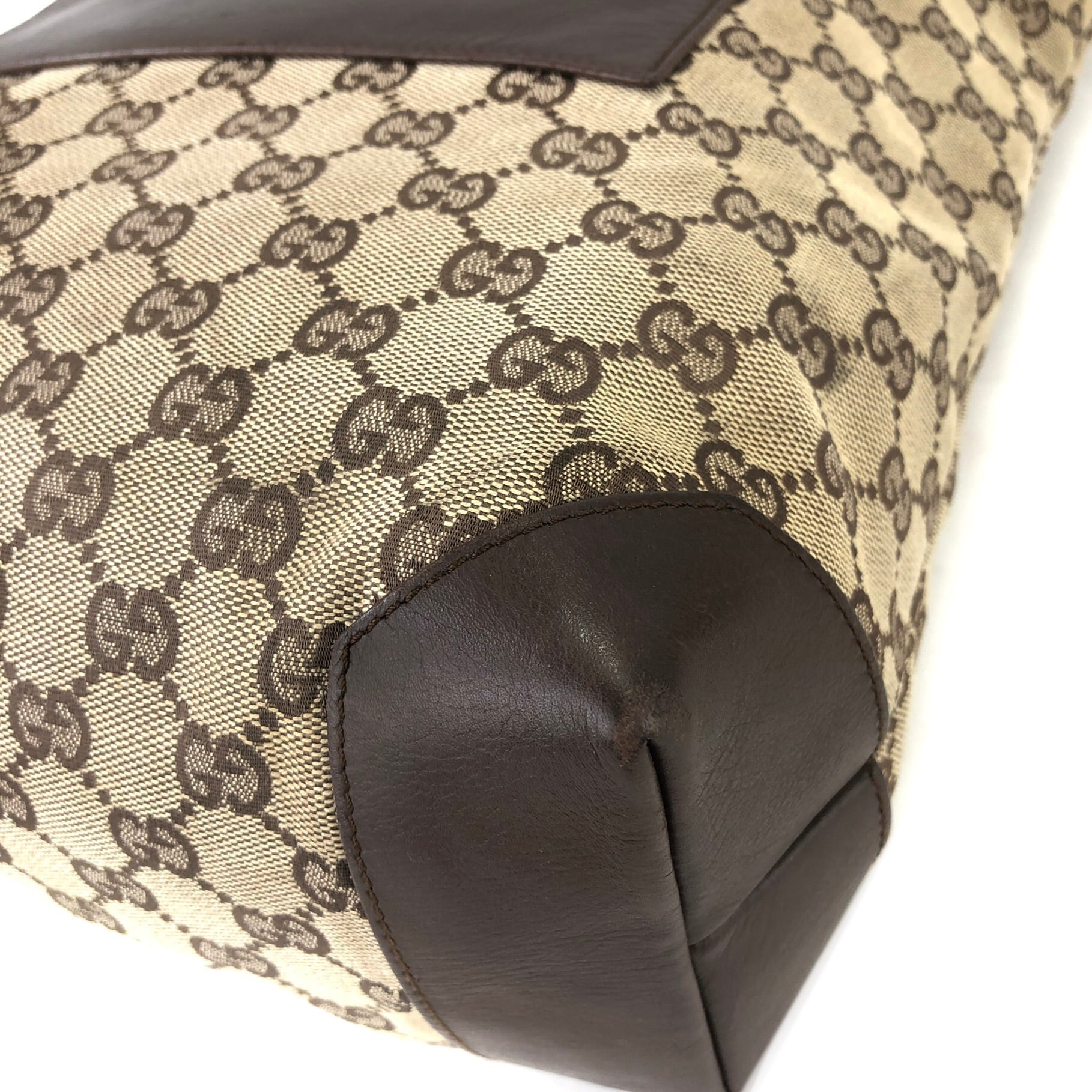 GUCCI グッチ GGキャンバス レザー×キャンバス トートバッグ GUCCI グッチ GGキャンバス レザー×キャンバス トートバッグ