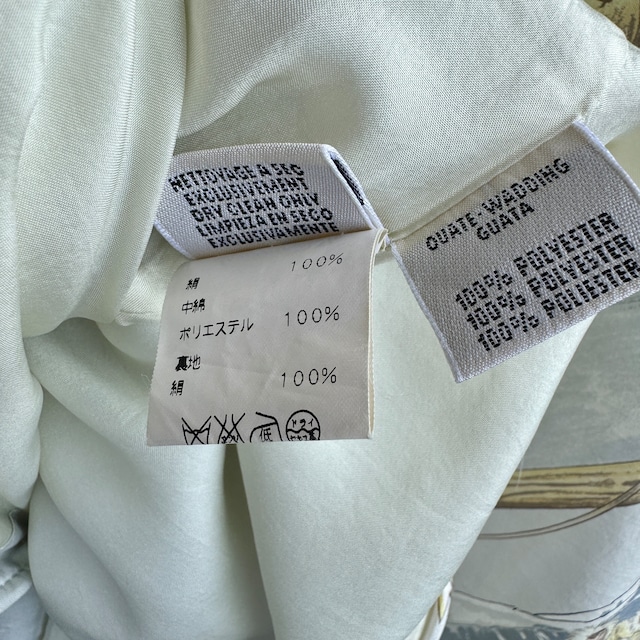 HERMES シャツジャケット マルジェラ期 シルク パファー オールドエルメス 古着 レディース 画像11