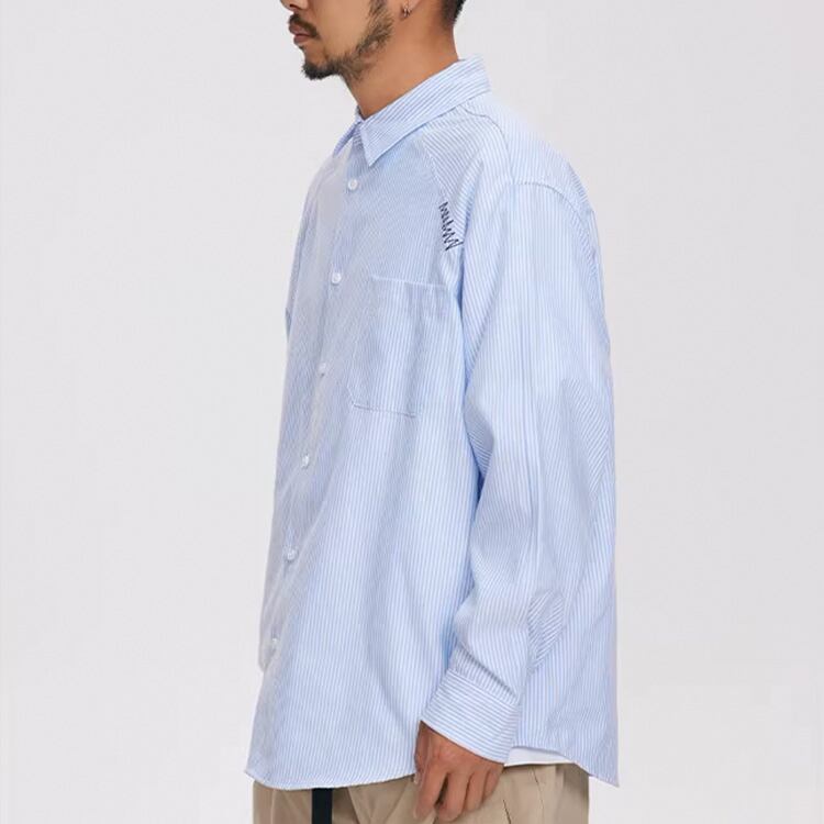 ★RETRO CASUAL STRIPED SHIRT　　　A0702